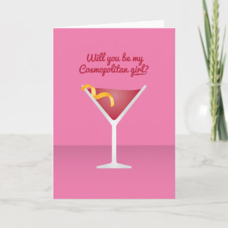 Cocktail Valentine: Will you be my Cosmopolitan Holiday Card
