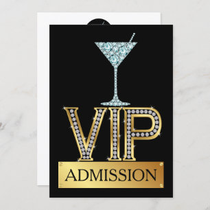 Cocktail VIP Admission Invitation