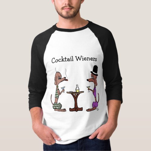 Cocktail Wiener Dogs T_Shirt