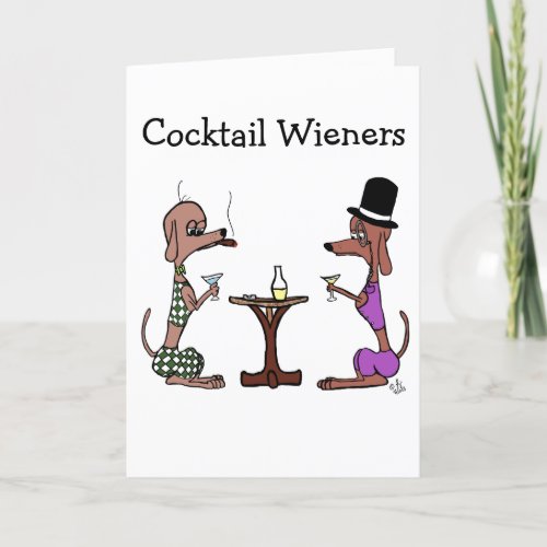 Cocktail Wieners greeting card