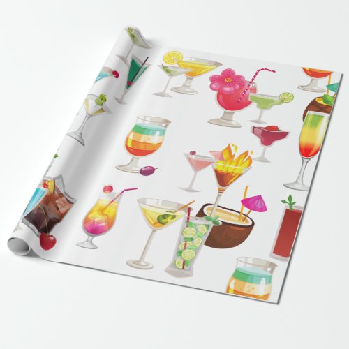 cocktail wrapping paper