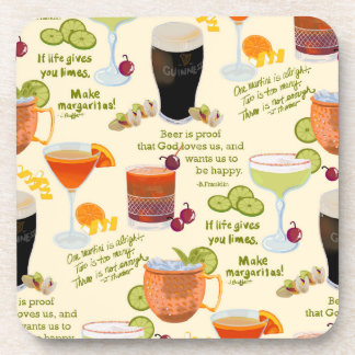 Cocktails and Conversation Beverage Coaster