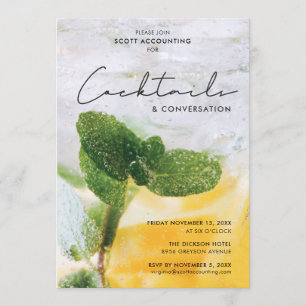 Cocktails and Conversation Invitation