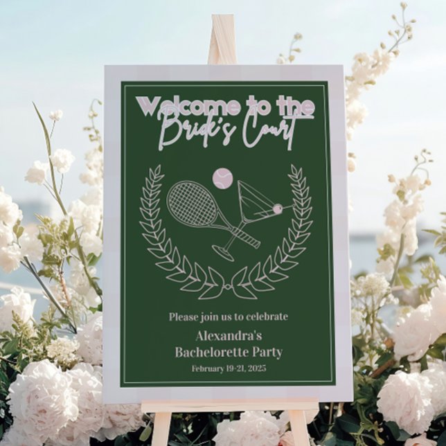 Cocktails And Country Clubs Bachelorette Itinerary Foam Board (Creator Uploaded)