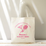 Cocktails and country clubs tennis Bachelorette Tote Bag<br><div class="desc">Cocktails and country clubs Last swing before the ring tennis country club themed Bachelorette weekend party personalized printed tote bag    template,  bachelorette party favors bridesmaid gifts</div>