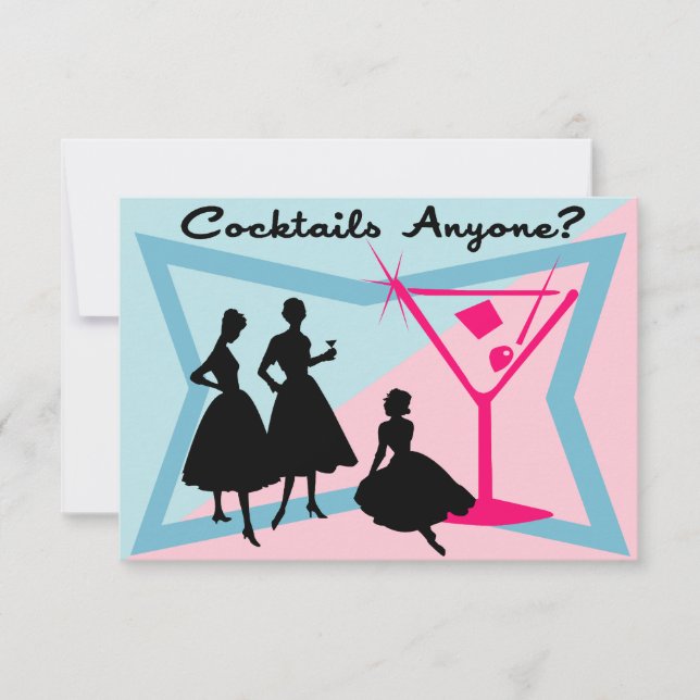 Cocktails Anyone? Response Card (Front)