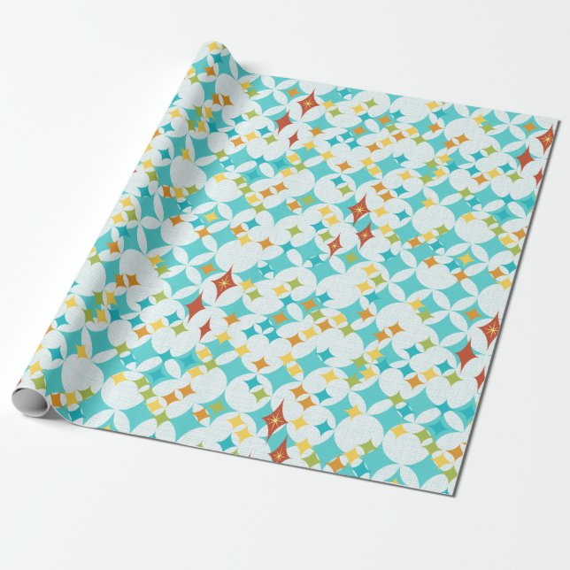 Cocktails at the Penthouse Wrapping Paper (Unrolled)