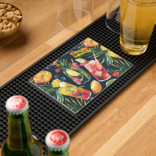 Cocktails Bar Mat w/out your text