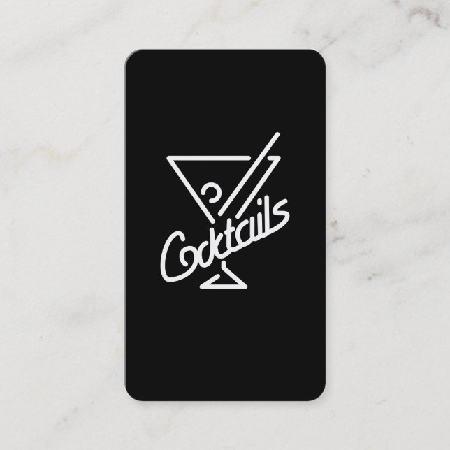 Cocktails / Bartender Business Card (Front)