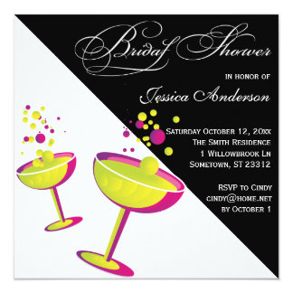 Cocktail Bridal Shower Invitations & Announcements | Zazzle