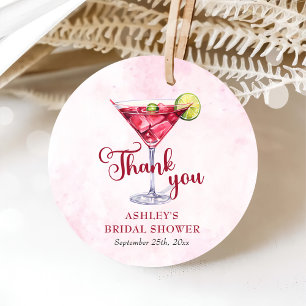 Cocktails Brunch & Bubbly Bridal Shower  Favor Tags