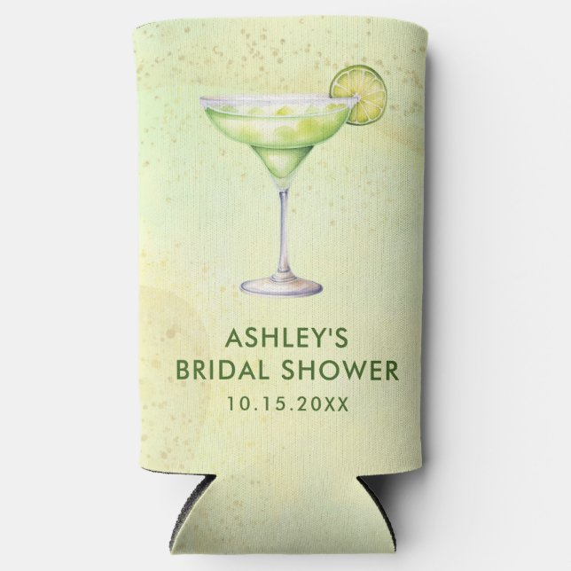 Cocktails Brunch & Bubbly Bridal Shower Seltzer Can Cooler (Front)