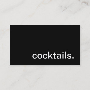 Cocktails Business Card