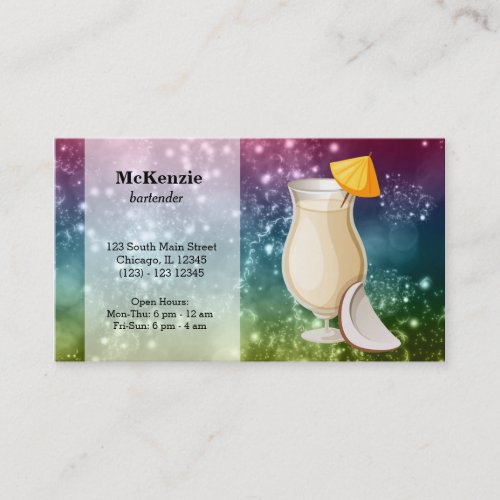 Cocktails Business Card