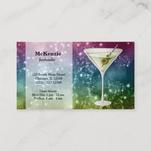 Cocktails Business Card