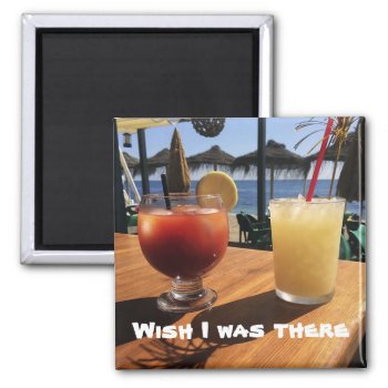 Cocktails By The Sea Magnet by beachcafe at Zazzle