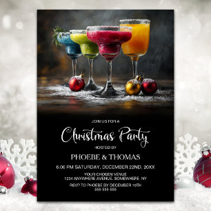 Cocktails Christmas Party Invitation