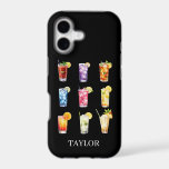 Cocktails Cocktails Cocktails Monogrammed iPhone 17 Case