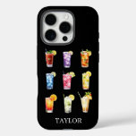 Cocktails Cocktails Cocktails Monogrammed iPhone 16 Pro Case