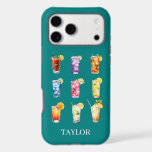 Cocktails Cocktails Cocktails Monogrammed iPhone 17 Pro Max Case