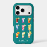 Cocktails Cocktails Cocktails Monogrammed iPhone 17 Pro Case