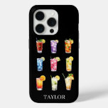Cocktails Cocktails Cocktails Monogrammed iPhone 15 Pro Case
