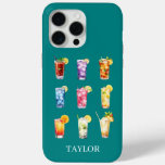 Cocktails Cocktails Cocktails Monogrammed iPhone 15 Pro Max Case