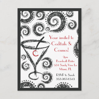Cocktails & Cosmos invitations
