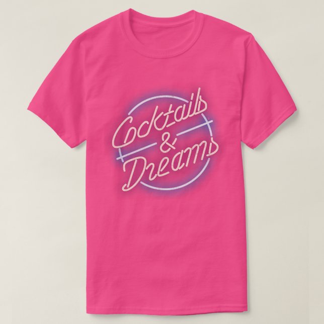 Cocktails Dreams vintage T-Shirt (Design Front)