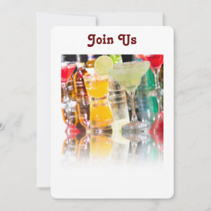 "COCKTAILS GALORE" INVITATION