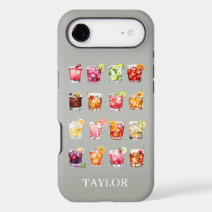 Cocktails Galore Monogrammed iPhone 17 Air Case