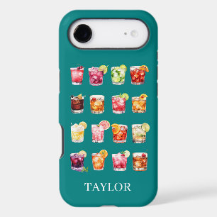 Cocktails Galore Monogrammed iPhone 17 Air Case