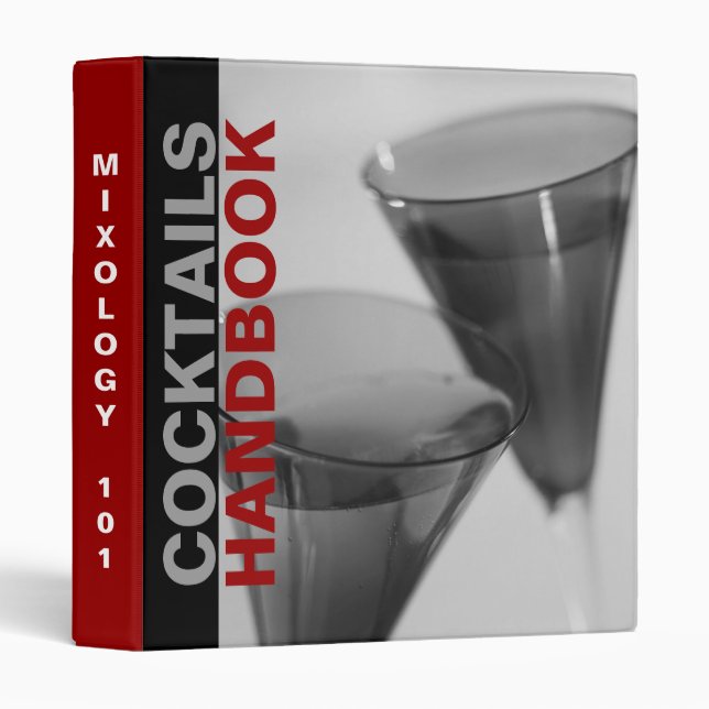 Cocktails Handbook Binder (Front/Spine)