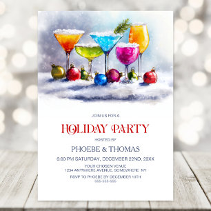 Cocktails Holiday Party Invitation