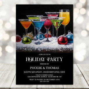 Cocktails Holiday Party Invitation