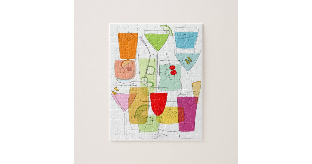 Cocktails Jigsaw Jigsaw Puzzle 