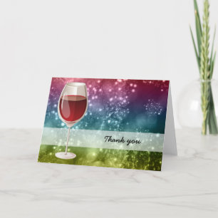 Cocktails Letterpress Thank You Card