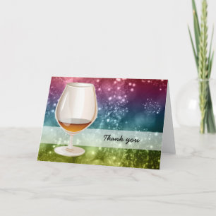 Cocktails Letterpress Thank You Card
