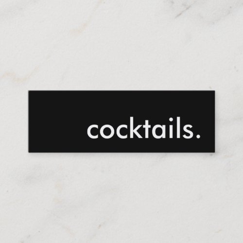 cocktails. business card templates