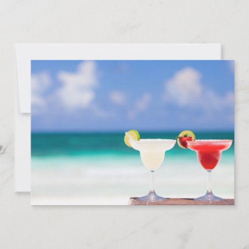 Cocktails on the beach announcements