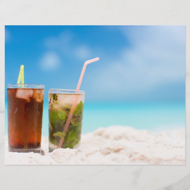 Cocktails on the beach flyer (Front)