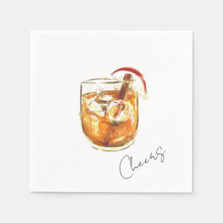 Cocktails Paper Napkin