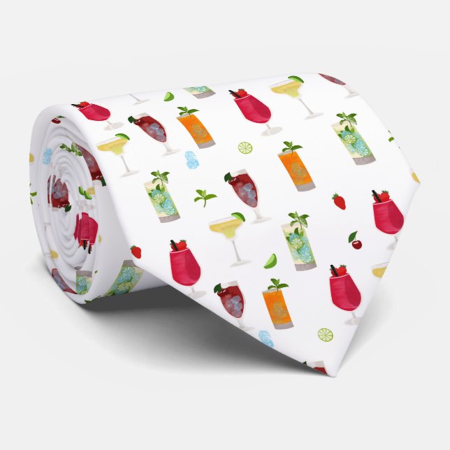 Cocktails & Party Drinks Neck Tie (Rolled)