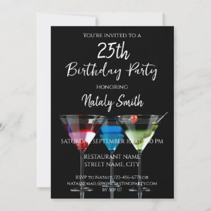 Cocktails party invitation