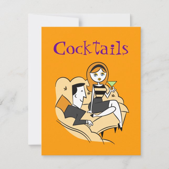 Cocktails / Party Invitation Invitation by SRF (Front)