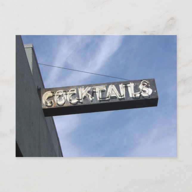 cocktails postcard (Front)
