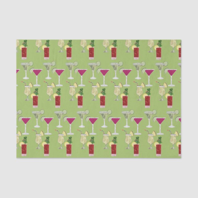 Cocktails  tissue paper (Front)