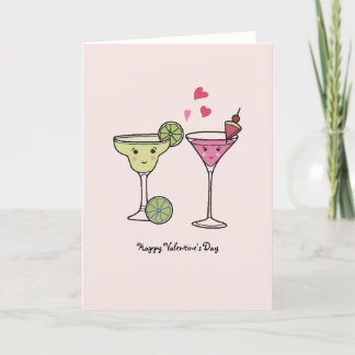 Cocktails Valentine's Card - For Lovers & Friends