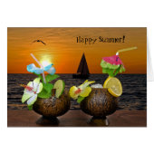 Cocktails with Sailboat Sunset (Front Horizontal)