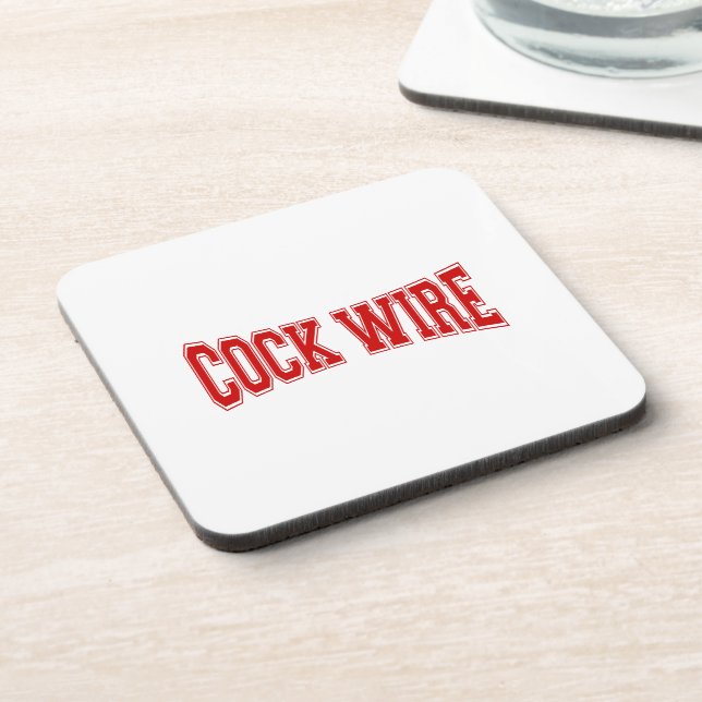 COCKWIRE BEVERAGE COASTER (Left Side)